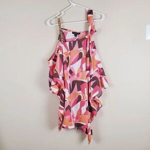 Audrey Lane Cold Shoulder BlouseSize 1X